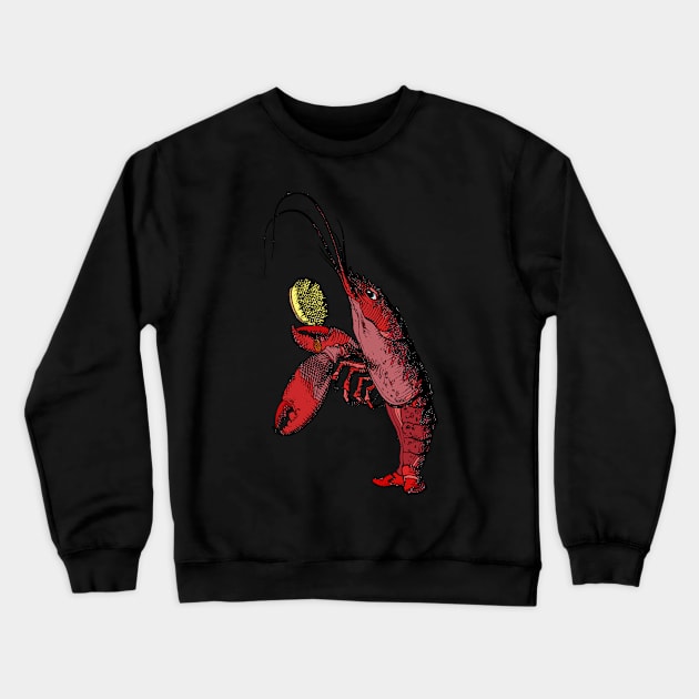 Lobster Quadrille Crewneck Sweatshirt by MandyE